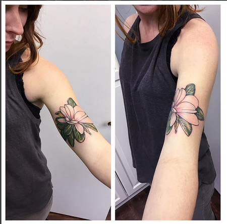 Tattoos - Magnolia in Color- Instagram @michaelbalesart - 121891